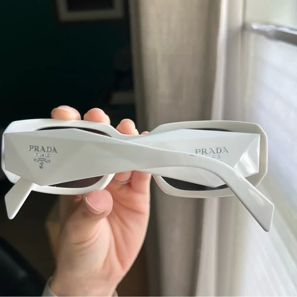 White Prada sunglasses SPR17W